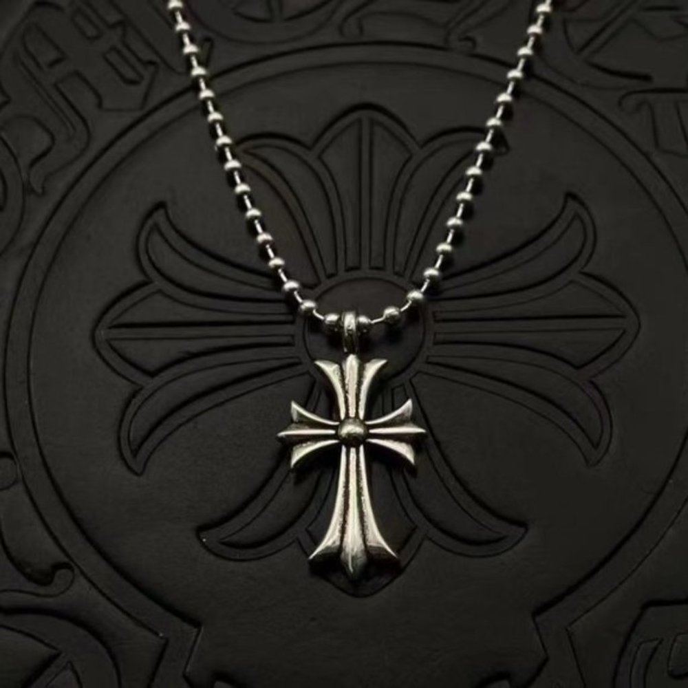 Authentic Chrome Hearts Large Cross Pendant Sterling Silver